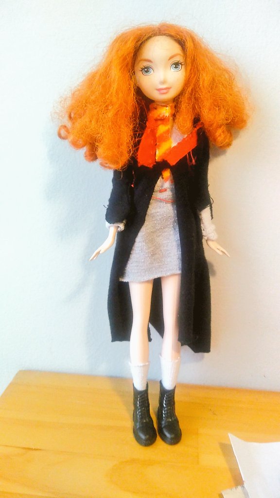 Hey <a href="/jk_rowling/">J.K. Rowling</a> my daughter Paloma  just transformed here Brave doll into #Hermionegranger and she wanted to show it to you.