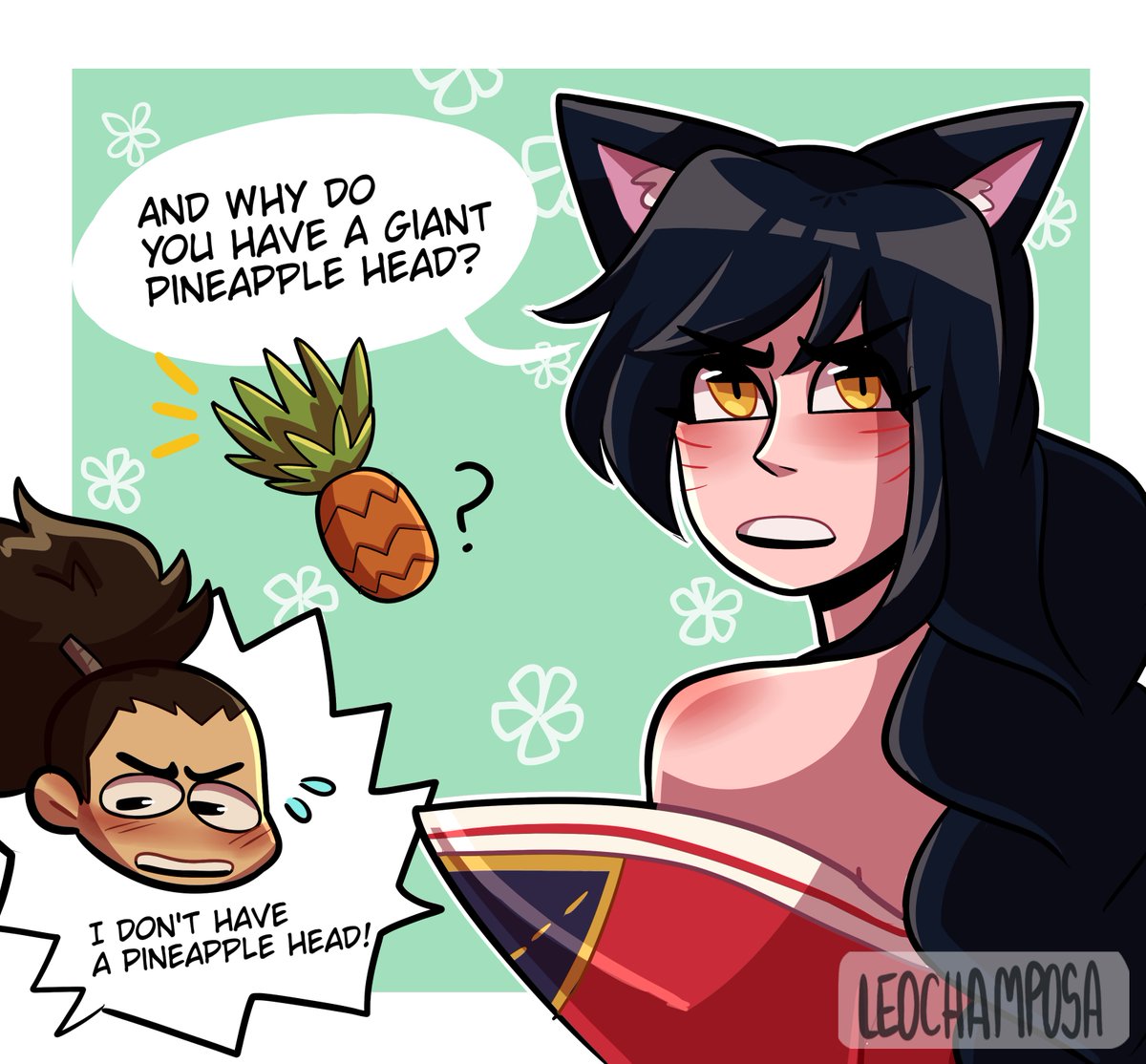 leochamposa's tweet photo. Pineapple head 🍍🍍

#yasuo #ahri #taliyah #leagueoflegends #riotgames #fanart https://t.co/lVZW4MaSFT