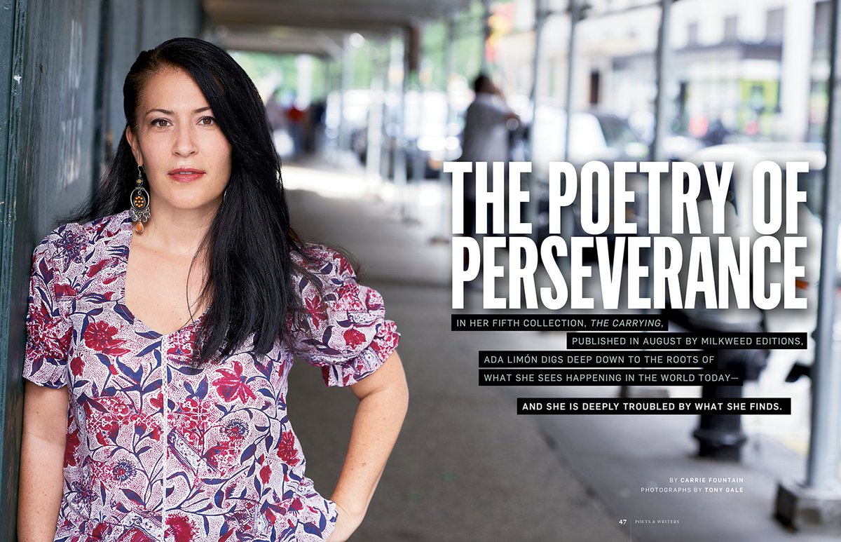 poetswritersinc's tweet photo. #FromTheArchive: “I started to push myself to plunge further, to be as veracious as possible and follow the craft, follow the song as far as it would take me. Before I even realized it, the manuscript was nearly done.” —Ada Limón, Sept/Oct 2018 https://t.co/Ddg4Lf2tI8 https://t.co/AjuYcSeqmS