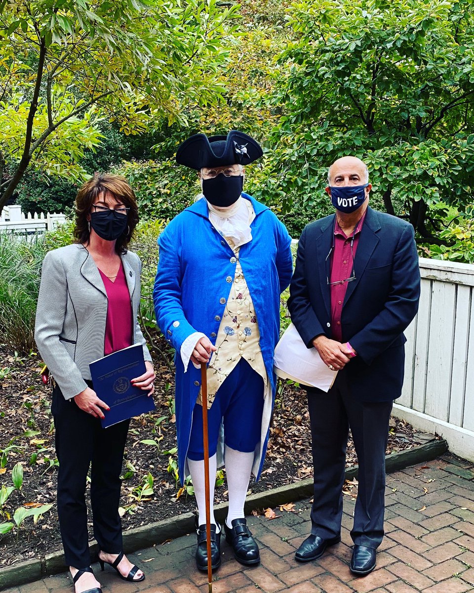 Representing Pennsylvania today at the closing commemorate for the first Continental Congress we got to hang with Patrick Henry of Virginia.