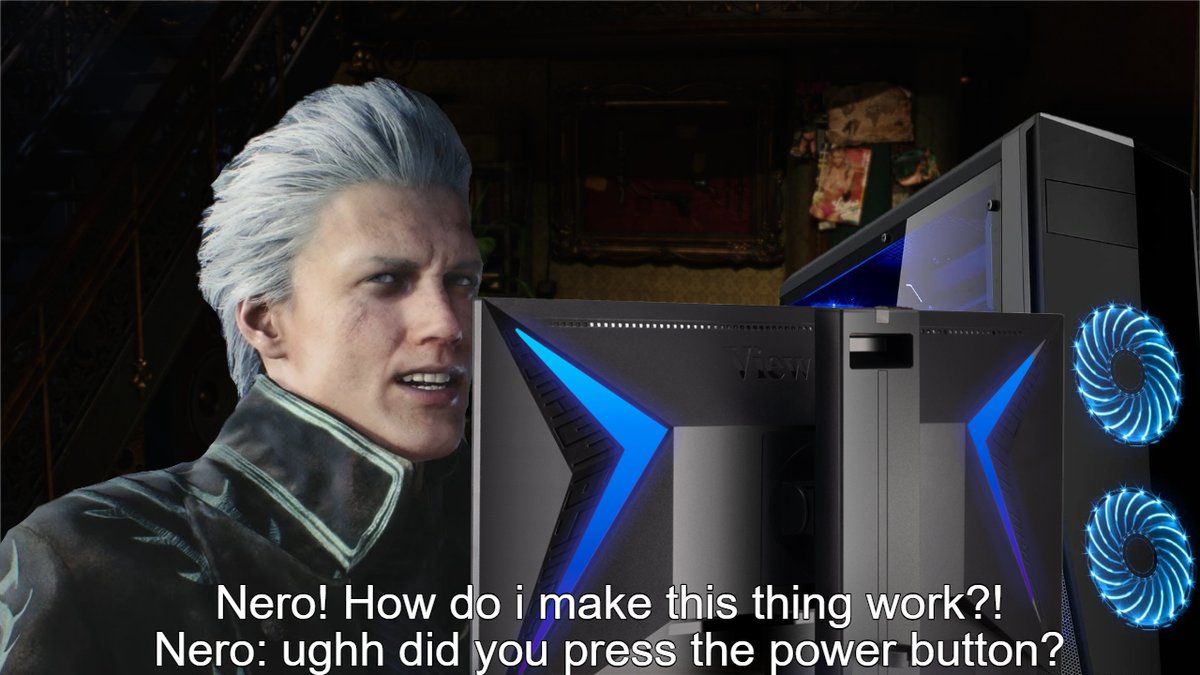 KiryuAttorney's tweet photo. Vergil gets setup https://t.co/yvgCrKcNdu