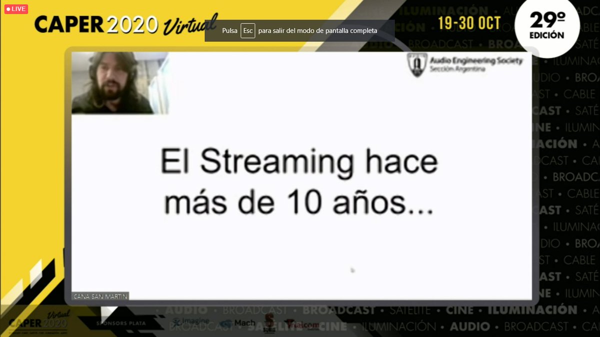 CAPERShow's tweet photo. En VIVO!!! En #CAPER2020Virtual estamos junto a Cana San Martín de @aesarg https://t.co/UyTsCsoHZX