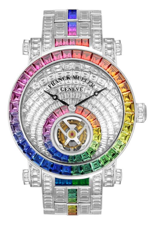 From Mueller, a watchmaker. Also gotta be sapphires in there. Probably half those colors.