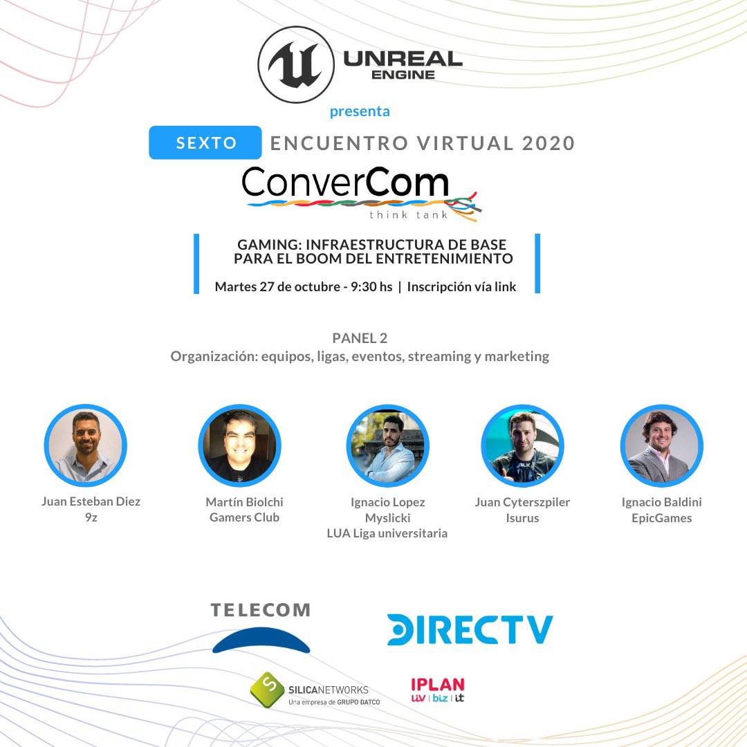 juanesdiez's tweet photo. Estaré representando a @9zTeam en la #ConverCom y disertando sobre la regulación jurídica de los esports, junto a grandes profesionales de la industria. Inscripción gratuita en https://t.co/TOG7bUrNlO https://t.co/AdEtUCBQXH