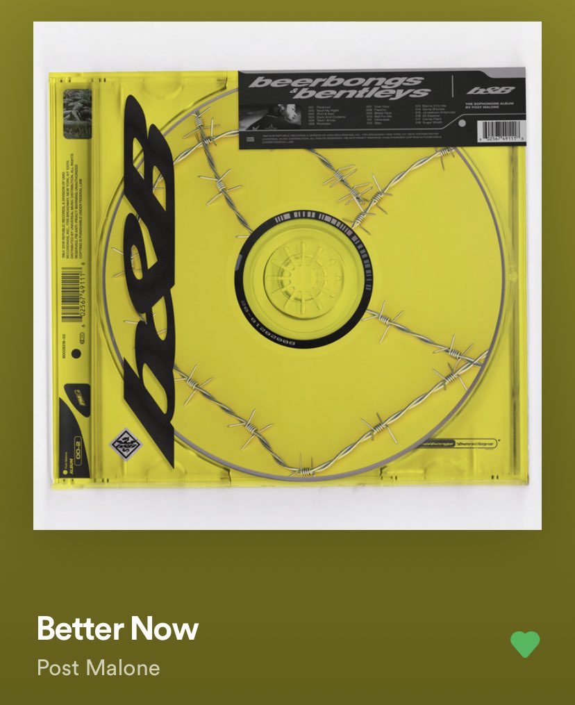 track nine “better now”while some people love this song and I understand why given how catchy and uplifting it is for me personally the hook becomes too overpowering and repetitive for my liking, I was always going to be unbiased