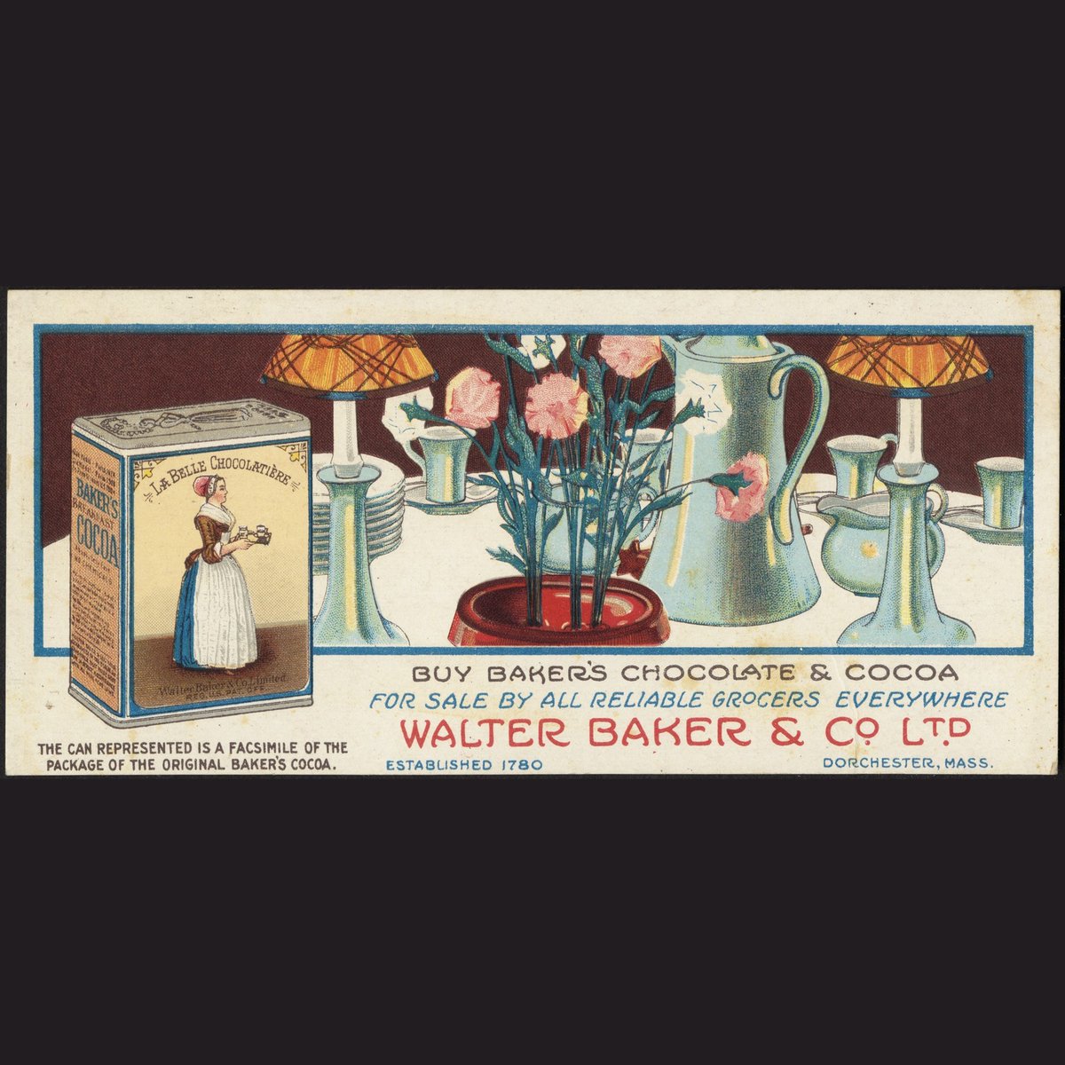 Early mills functioned as grist, wool, paper, and saw mills during other parts of the year.Walter Baker was the third generation of Bakers to own the factory – his grandfather had bought it from Hannon's widow in 1780. 4/7