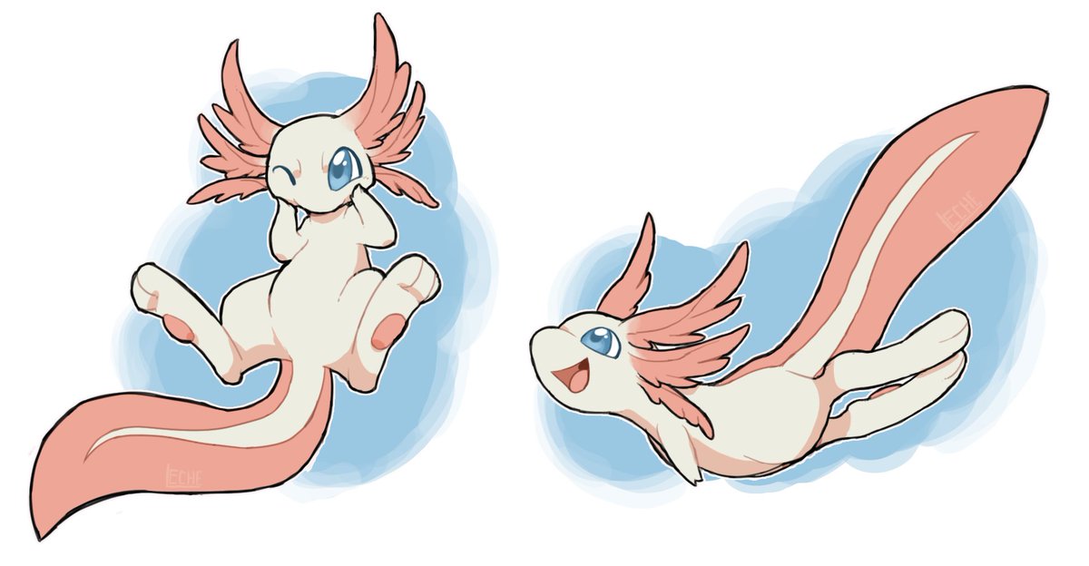 Leche Mew Axolotl Mewxolotl Pokemon Mew Leche Mew Axolotl Mewxolotl Pokemon Mew