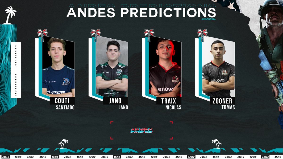 #AndesPredictions - Call of Duty: Black Ops - Cold War.

Una de nuestros predicciones más picantes de esta temporada. Se vendrá un nuevo <a href="/MaycamEvolve/">MAYCAM EVOLVE</a> o un posible @VrT_Gaming?. Muy pronto lo sabremos..

<a href="/CoutiSZN/">Couti</a> 🇦🇷
<a href="/Jaaano10/">JanoFPS</a> 🇦🇷
<a href="/traaixx/">Heretics Traix</a> 🇦🇷
<a href="/ZooNerUS/">Zooner 🇦🇷</a> 🇦🇷

#RetroAndinos