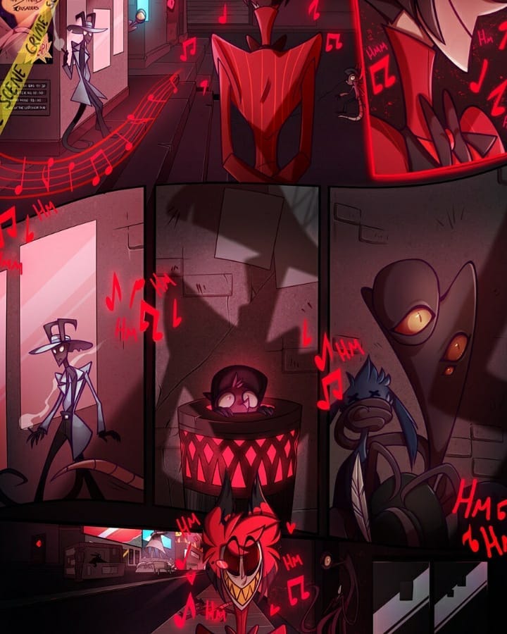 HHotelbr's tweet photo. !Comic oficial do Alastor!

Essa comic foi traduzida por gabsmatos [No instagram] 
Então todos os créditos vão para ela!

Vou publicar essa comic por partes, essa e a parte 1
Vou publicar a parte dois hoje também.

#HazbinHotel #HazbinHotelAlastor #Comicalastor #HazbinHotelbr https://t.co/wwzBgya3RF