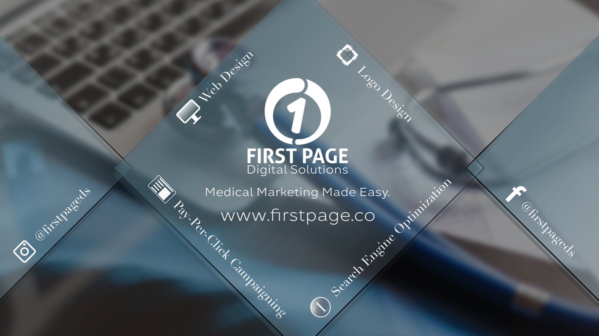 FirstPageDigit1's tweet image. We help all medical professionals, from dentists to surgeons. To learn more about us and our services, visit our website at firstpage.co and see how we can help you starting today!

#dentists #surgeons #physicians #doctors #orthopedics #orthodontists #medical