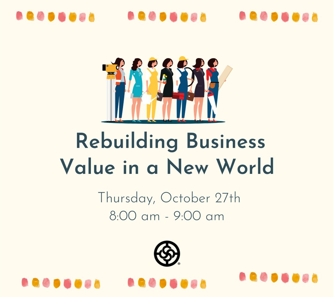 Join Julie Keyes and Jaime Taets as they discuss strategies and approaches to rebuilding business value in this new world and beyond. We are all facing a changing business climate and need to be prepared to strengthen our foundation. Register now zcu.io/KWaK