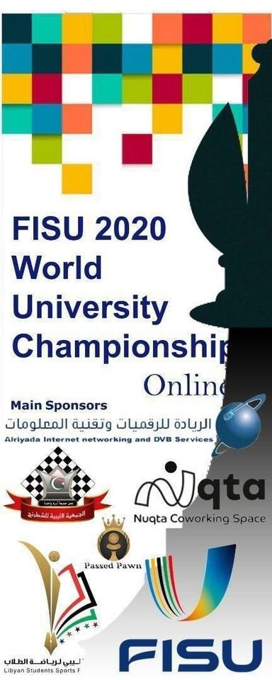 libyanssf's tweet photo. Today, Monday 26 of October 2020, marked the start of the @FISU World University Championship Mind Sports / #Chess2020.
The #Libya'n team played three rounds, the results of which were as follows
more in link ุนุฑุจู English
๐
https://t.co/7vElLy3xRJ https://t.co/6wwucsTyuM