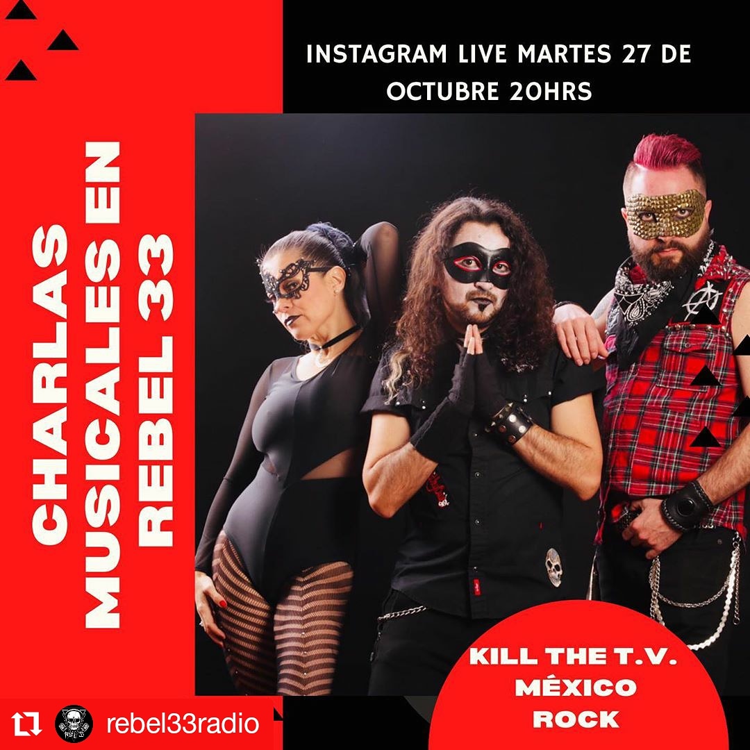 ZetteVoltage's tweet photo. Mañana en Charlas Musicales de @rebel33radio1 habrá platica con @KillTheTV2 desde su Instagram! No se la pierdan!
#CharlasMusicales #RadioRebelde #entrevista #noticias #news #interview #lyricvideo #TheFirstTime #band #shockrock #killerfans #femaledrummer #DrummerGirl https://t.co/7hpOzfRldC