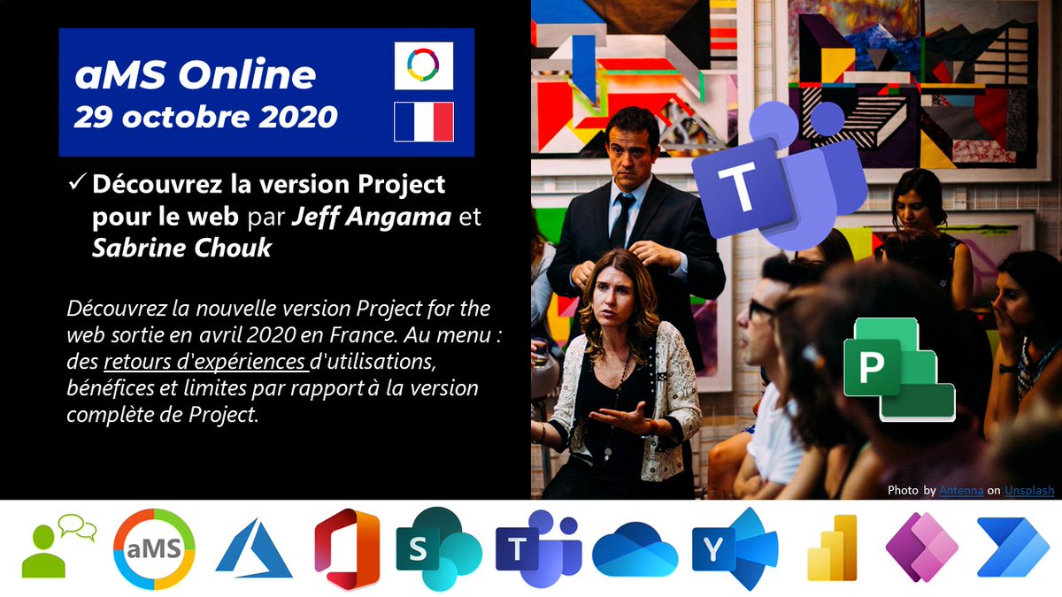 aOSComm's tweet image. 📆 Jeudi 29 octobre RDV pour le 18e #aMSOnline 
📢 Ca parlera 
• Découverte de la version @project pour le Web par @jeffangama @ChoukSabrine 

🔗 Ca se passe dans l&apos;équipe Teams &quot;aMS Online&quot;. Si vous n&apos;êtes pas inscrit : 
eventbrite.fr/e/inscription-…

#Microsoft365 #Office365