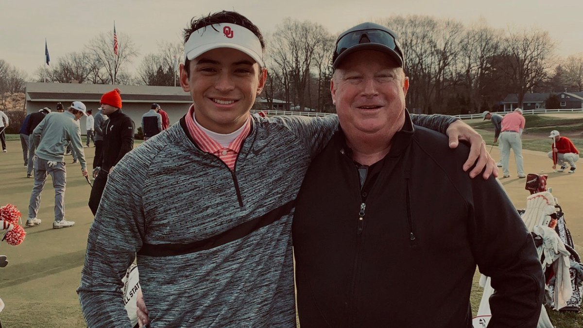 BrentleyGC's tweet photo. “I could really feel his presence out there today. ... I know he was looking down on me."

Less than three months after the sudden death of his dad, @OU_MGolf's Patrick Welch won his first college title at the #EastLakeCup: https://t.co/HKhbWnUqkP https://t.co/AcDK6vFwYY