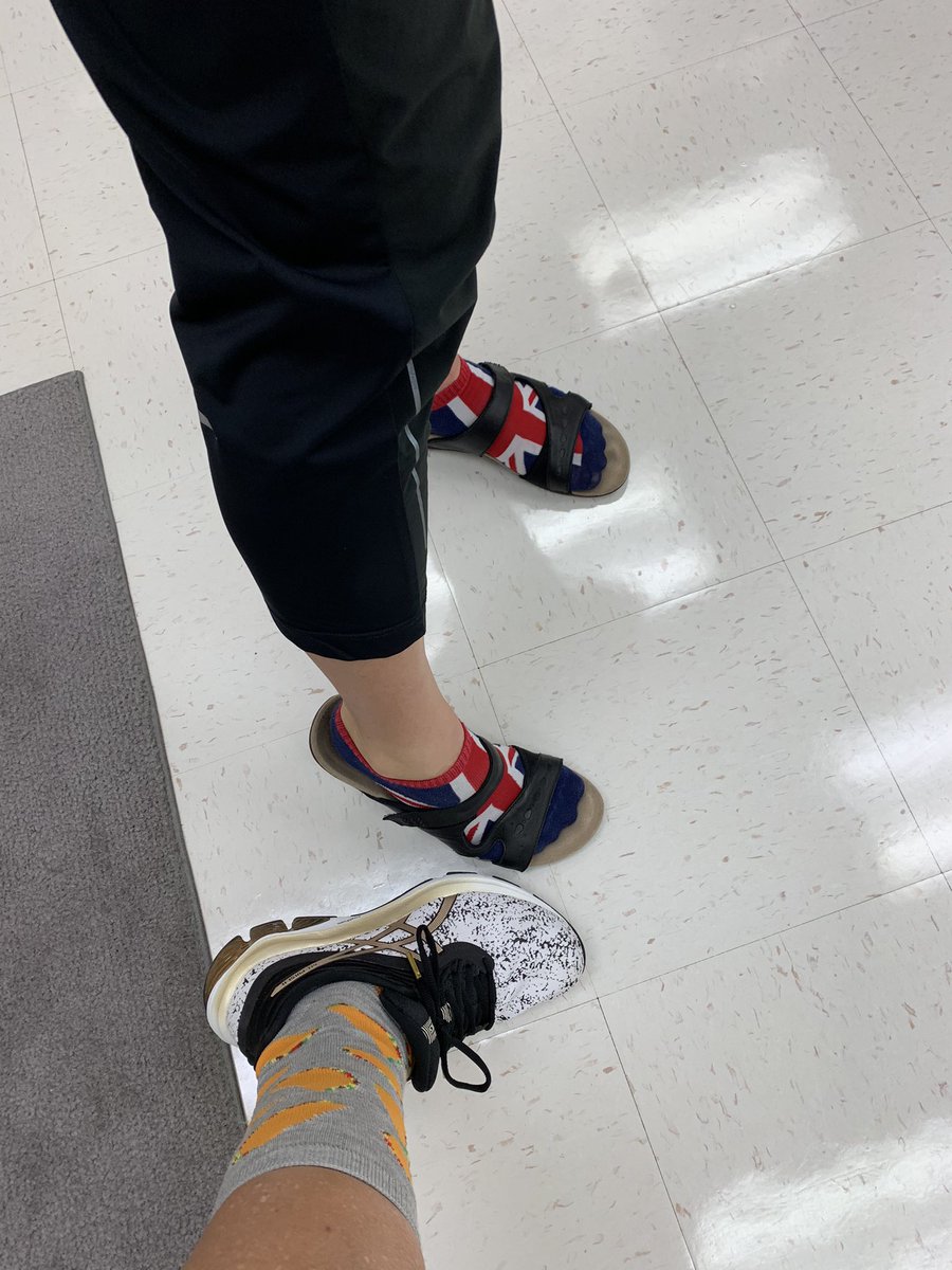 camarokris4's tweet photo. Red Ribbon Week, Day 1...Crazy Sock Day! ♥️@LPE_Okell @philippreddy @KyliePelton @mlambrou88 @LPE_Okell @joanhartson @MissPE11  #RedRibbonWeek2020 https://t.co/fgQ61nkAzc