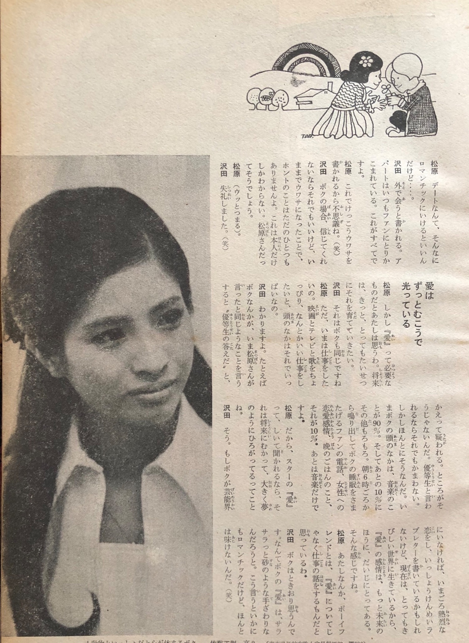 沢田研二 本・雑誌・漫画 明星1969年4月号