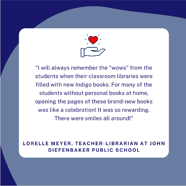 IndigoLOR's tweet photo. Today is #CanadianSchoolLibraryDay! We ❤️ school libraries, librarians and BOOKS! We believe that every child deserves access to a library full of diverse 📚 stories. A book can change a child’s life, it can lead to a lifelong love of reading and educational success. #CSLD2020 https://t.co/H4CNZ9b3GG