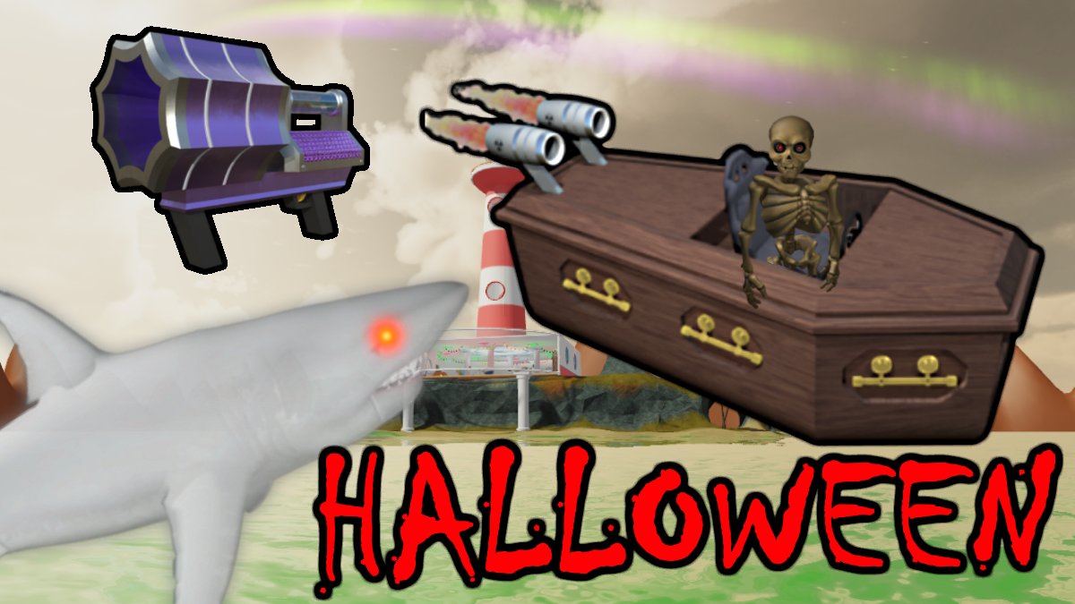 Opplo On Twitter The 2020 Sharkbite Roblox Halloween Event Has Arrived Take A Spin In A Rocket Powered Coffin With Your Web Launcher Also A Return Of Last Year S Popular Ghost - roblox halloween event