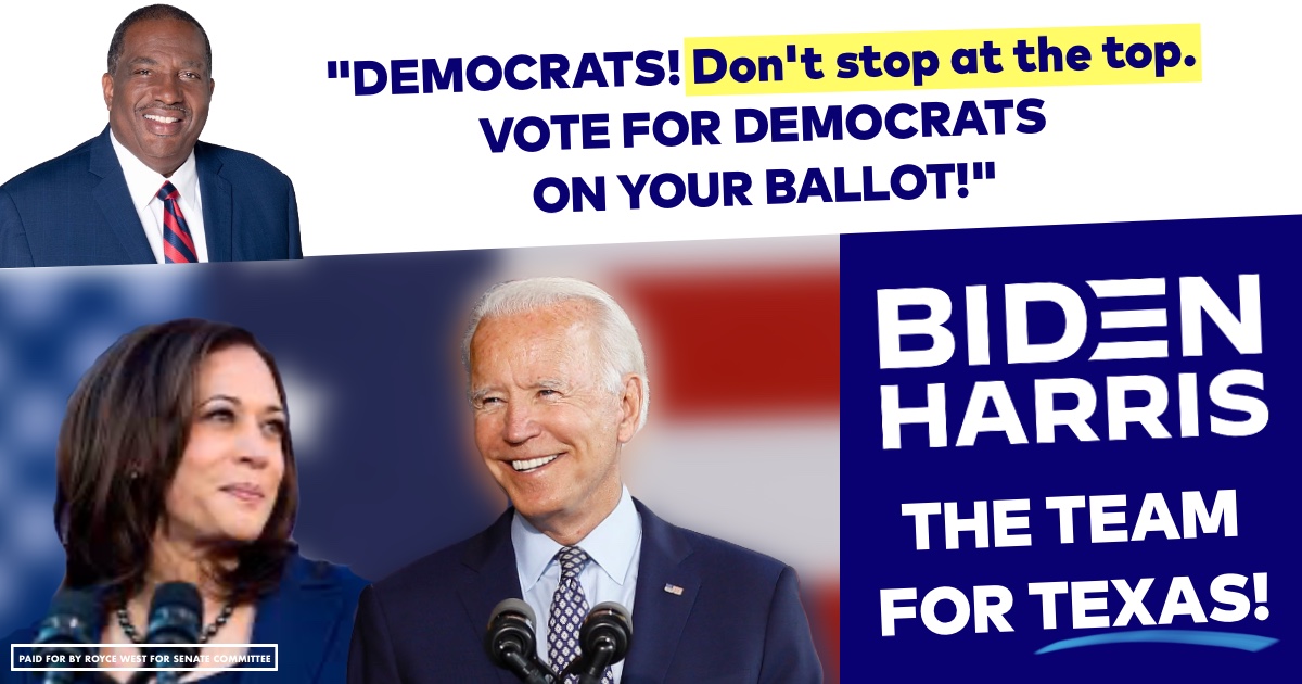 Early voting is winding down! What are YOU waiting for? GET OUT AND VOTE!
Find your polling place in Dallas County here bit.ly/3oulOEt or across Texas here: MyTexasVotes.com. Don't stop at the top, friends, VOTE FOR DEMOCRATS on your ballot.