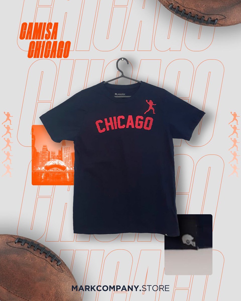 MarkCompanyBR's tweet photo. Camisa Chicago
Azul Marinho
Estampa vermelha
#nfl #nflnaespn #nflbrasil #futebolamericano #futebolamericanobrasil #draftday #quarterback #tackle #touchdown #bearsfootball #superbowl #nflfootball #nfldraft #onlinestore #ecommerce #fanwear #markcompany #markco #markcompany https://t.co/1HxlKgCDdc