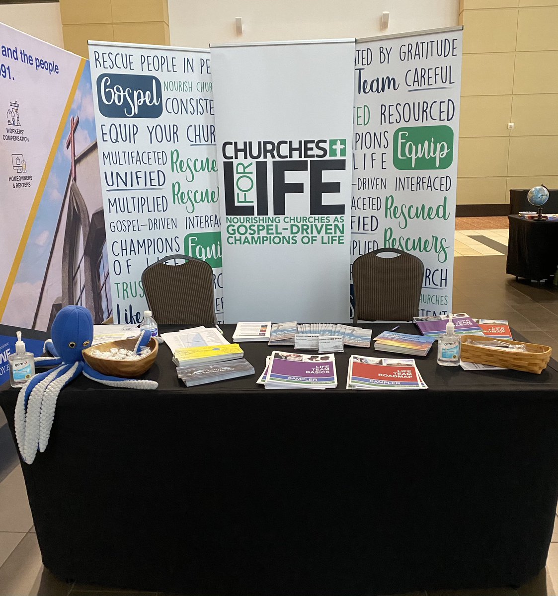 Churches4Life's tweet photo. Our booth at the MO Alliance for Life Conference!! #bethelight #reflectthelight #bethelight https://t.co/Ljy3rojUif
