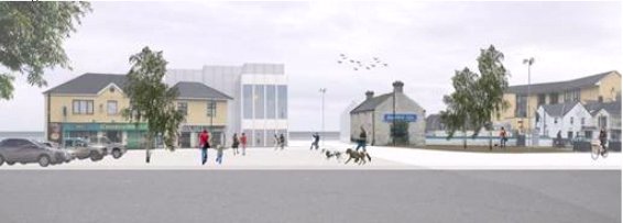 The state of this.......Architect supplied "image" of proposed Bettystown Library..."the first library to offer users free access to the latest in 3D technology" the 1st client should be the Architect who produced this..... #banphotoshop