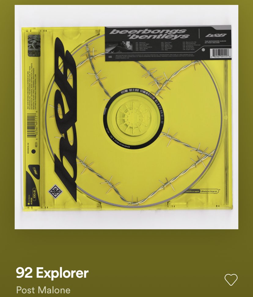 track 16 “92 explorer”for me personally it’s in my top three on the album, VERY catchy and all around vibe it could’ve easily been a massive hit if promoted as single given how the hook stays stuck in your head (I’ve also added an extra picture of posts explorer)