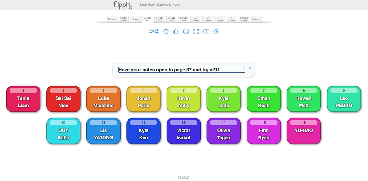 Thank you @flippitynet for making Flippity random name picker even better. Brand new feature: We can add instructions to the slide. So important! thank you @stevefortna !!!!! #edchat #edtech #flippity #maths #iteachmath #bcamt #edtechteam
https://t.co/Rl8fn4H2Dz https://t.co/S4YJqEfp0R