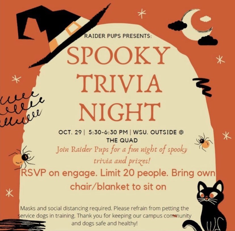raiderpups's tweet photo. Come see this cutie at our socially distant trivia night! Swipe for all of the details💚💛
.
.
#hulk #marvelcomic #sdit #servicedogintraining #trivianight #socialdistancing https://t.co/CGTA5jcINq