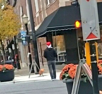 PSA: We encountered "Santa's Helper" today in La Grange. This man was approx 45 years old. So, old enough to be a better person. He started eyeballing my photographer and I from across the street, prior to our 5pm live shot. Then he crossed over & stood next to us. (Cont.)