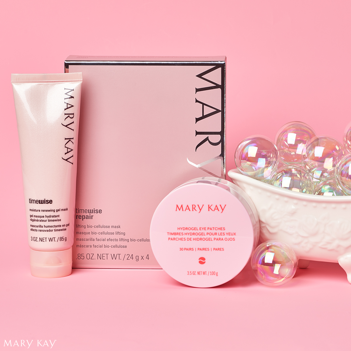 Relaxation Day
Relaxing
Relax
Mary Kay® Hydrogel Eye Patches, pk./30 pairs
Skin care
eyes
TimeWise Repair® Lifting Bio-Cellulose Mask
Face
TimeWise® Age-Fighting Moisturizer