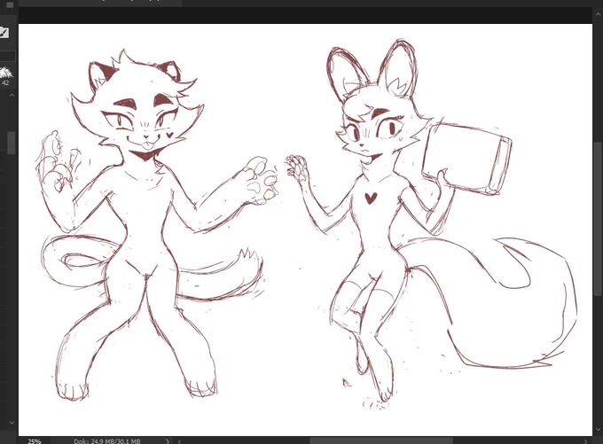 trying to give my characters more interesting body shapes eh... 
