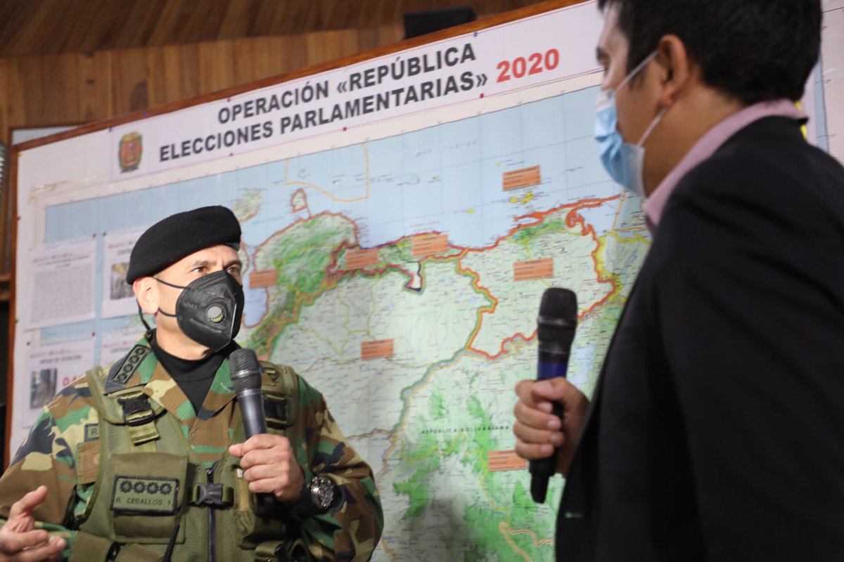 AJ @CeballosIchaso: “la #FANB tiene una tradición de participación en apoyo al Consejo Nacional Electoral para la protección, resguardo del material y equipo electoral, en garantía del derecho al sufragio de pueblo en todo el territorio nacional” #26Oct https://t.co/DaJJIm0IjL