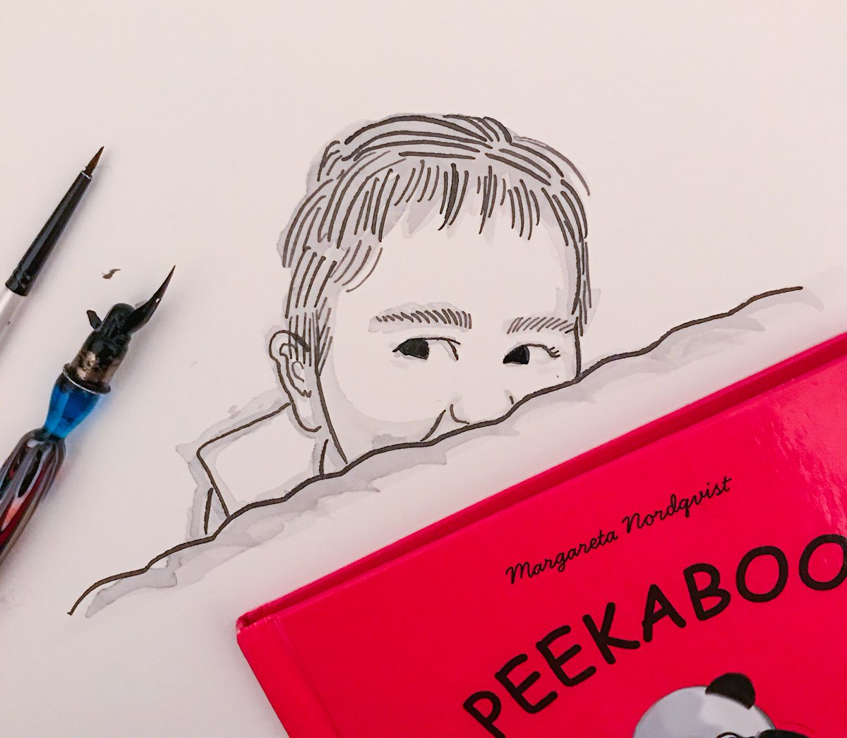 LauraLoola28's tweet photo. Peekaboo!
#hide #inktober2020 

#inktober #peekaboo #peek #ink #inkdrawing #inksketch https://t.co/GFblk4HpjZ