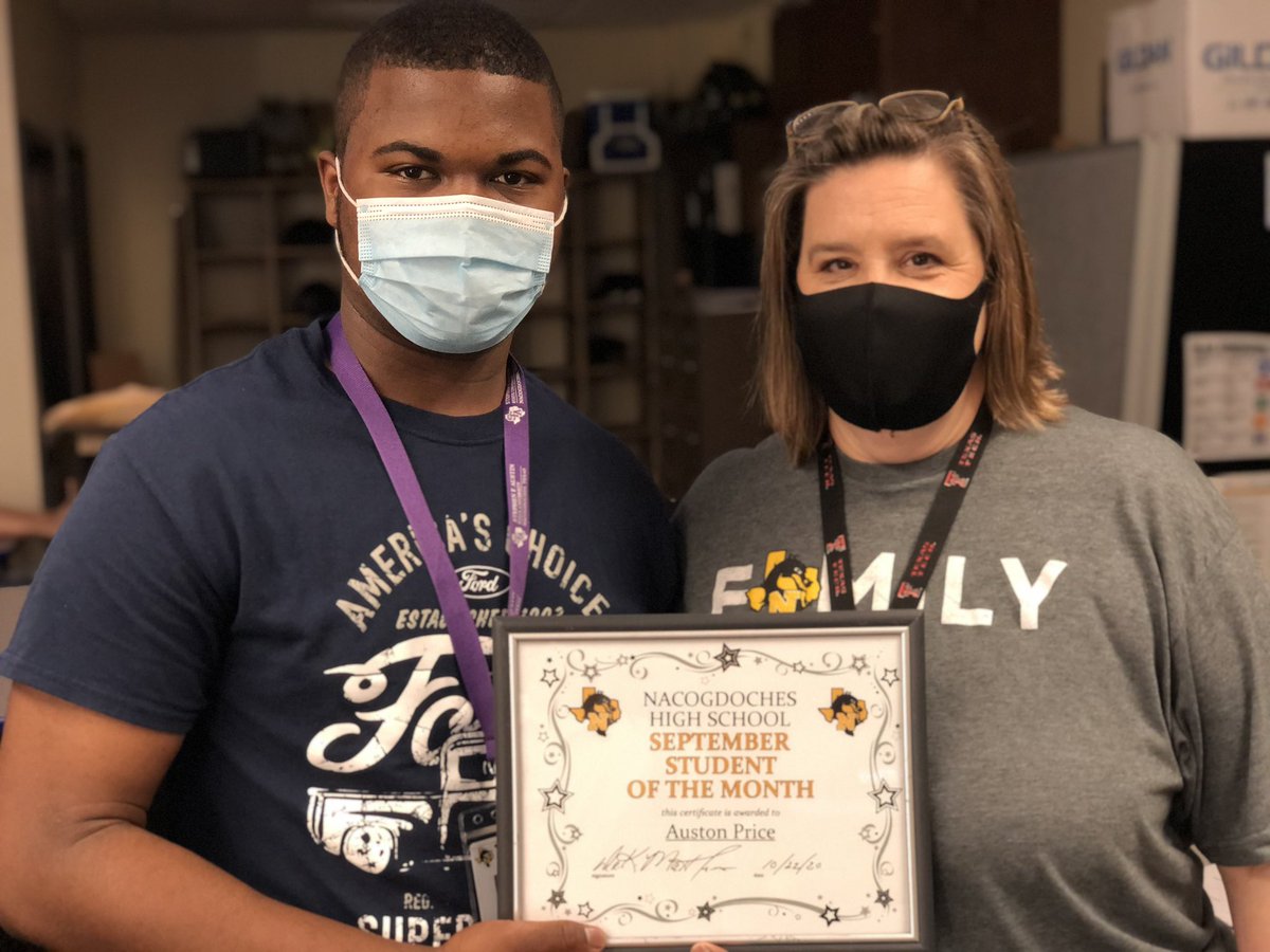NacogdochesHS's tweet photo. Congratulations to our students if the month:

9th Grade Erika Sanchez-Hernandez
10th Grade Jeeana Menefee
11th Grade Auston Price
12th Grade Jacob Henson

Keep up the good work! #NacISD #NacogdochesHS #DragonNation https://t.co/qwpLN9IbI2