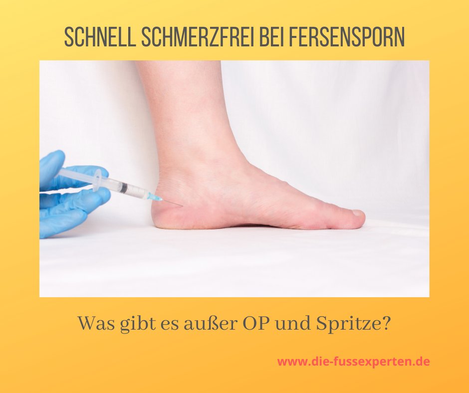 #Fersensporn : #Schmerzen beim Auftreten
die-fussexperten.de/fersensporn-fe…
Fersenschmerzen – als ob ein Nagel in die Fußsohle sticht? Die Ursache ist meistens ein Fersenspor. Zur Therapie eignen sich Fersenkissen, Einlagen und Fußgymnastik. Injektionen und  OP gelten als Ultima Ratio.