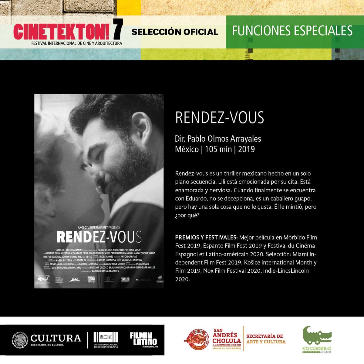 MacabroFICH's tweet photo. ¡Hoy en el @AutocinemaCoco de Cholula, la función especial de #MacabroXIX en el marco de @CINETEKTON #Cinetekton7! https://t.co/cLowRWivh8