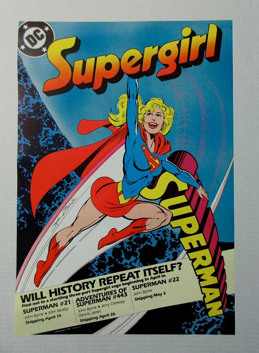 ... or was she?Byrne's final arc suddenly introduced a Supergirl who looked like Kara but who Superman couldn't remember. The story set it up so you might think this was the Pre-Crisis Supergirl returned to the new canon somehow, but of course Byrne had other plans.
