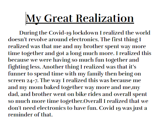 BrownridgePSLC's tweet photo. This week's "Book Buzz" is #TheGreatRealization by T.Roberts; a book I am currently using in class. A great bk to reflect on"great realizations" while at home during the pandemic. Ss moving reflections expressed the things they've learned & some positive outcomes of the pandemic https://t.co/ptGkwtE0wU