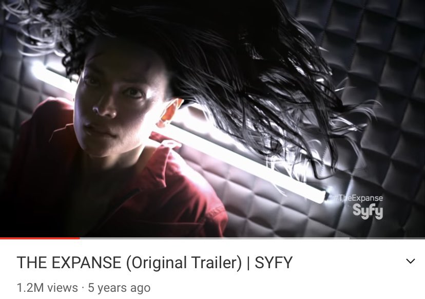 TheExpanseVerse's tweet photo. #TheExpanse season 1 trailer:
Released 5 1/2 years ago. 
Total views: 1.2 million.

The Expanse season 5 trailer:
Released 2 1/2 *weeks* ago. 
Total views: 1.2 million.

It seems like the word has really spread about our show! 🚀💫🙏

https://t.co/bTutRSbulR https://t.co/EHJtgmrIDW