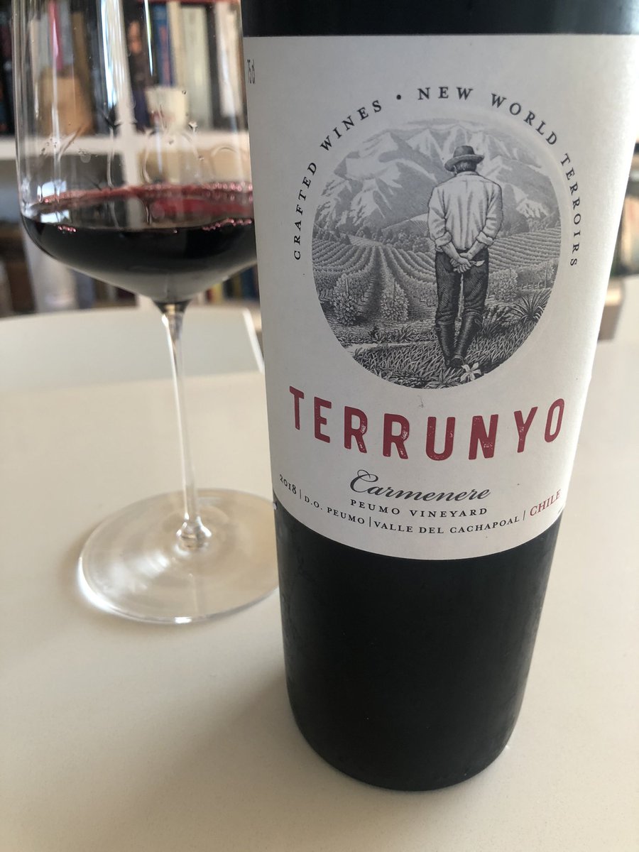 panchobaettig's tweet photo. Gran pega de @mramirez_vct 
Disfruté mucho este Carmenere 2018. Colorazo, rica fruta, sin miedo a la tipicidad con unas notitas herbales bien puestas, palo integrado. https://t.co/ZbsV6c3Xjj
