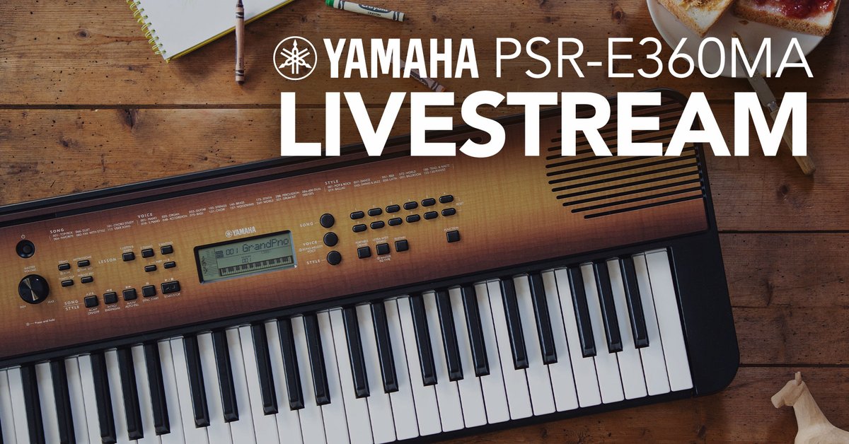 samashmusic's tweet image. Join Ben Ash from Sam Ash and Heratch Touresian from @YamahaMusicUSA as they cover the new PSRE360MA portable keyboard!

Click the link in our bio to RSVP!

Enter for a chance to win: app.viralsweep.com/sweeps/full/e5…

Purchase here: samash.com/yamaha-psr-e36…...

#SamAsh