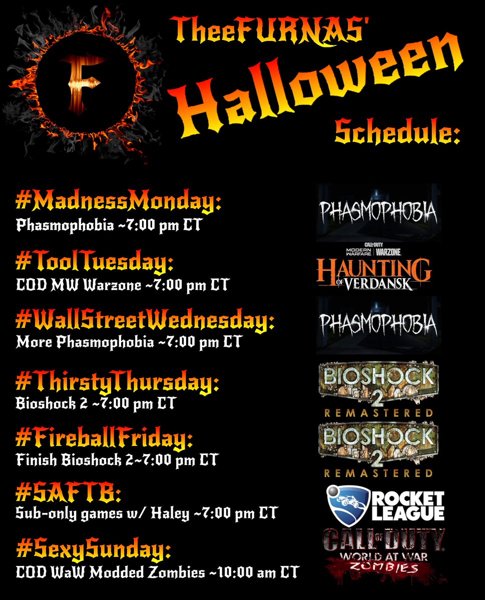 TheeFURNAS's tweet image. 🎃👻☠️👽👾🤡😈🔥
#SpoopySZN