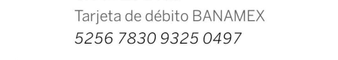 Alexis 3xl está pasando por un problema muy grave de salud. Se requiere apoyo para conseguir un tanque de oxígeno.
Por favor apóyennos depositando a esta cuenta.
Cualquier cantidad de apoyo es bien recibida.