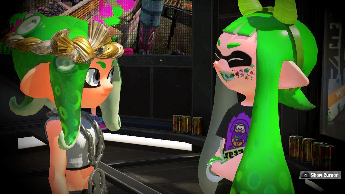 LeTJxxx's tweet photo. @nanamatuk is shocked, but @catwoomy_ is thrilled over her last fart.
#splatoon2 #splatoon #Nintendo #splatling #veemo #nintendoswitchlite #NintendoSwitch #LeClan #Discord https://t.co/USGcokZR5s