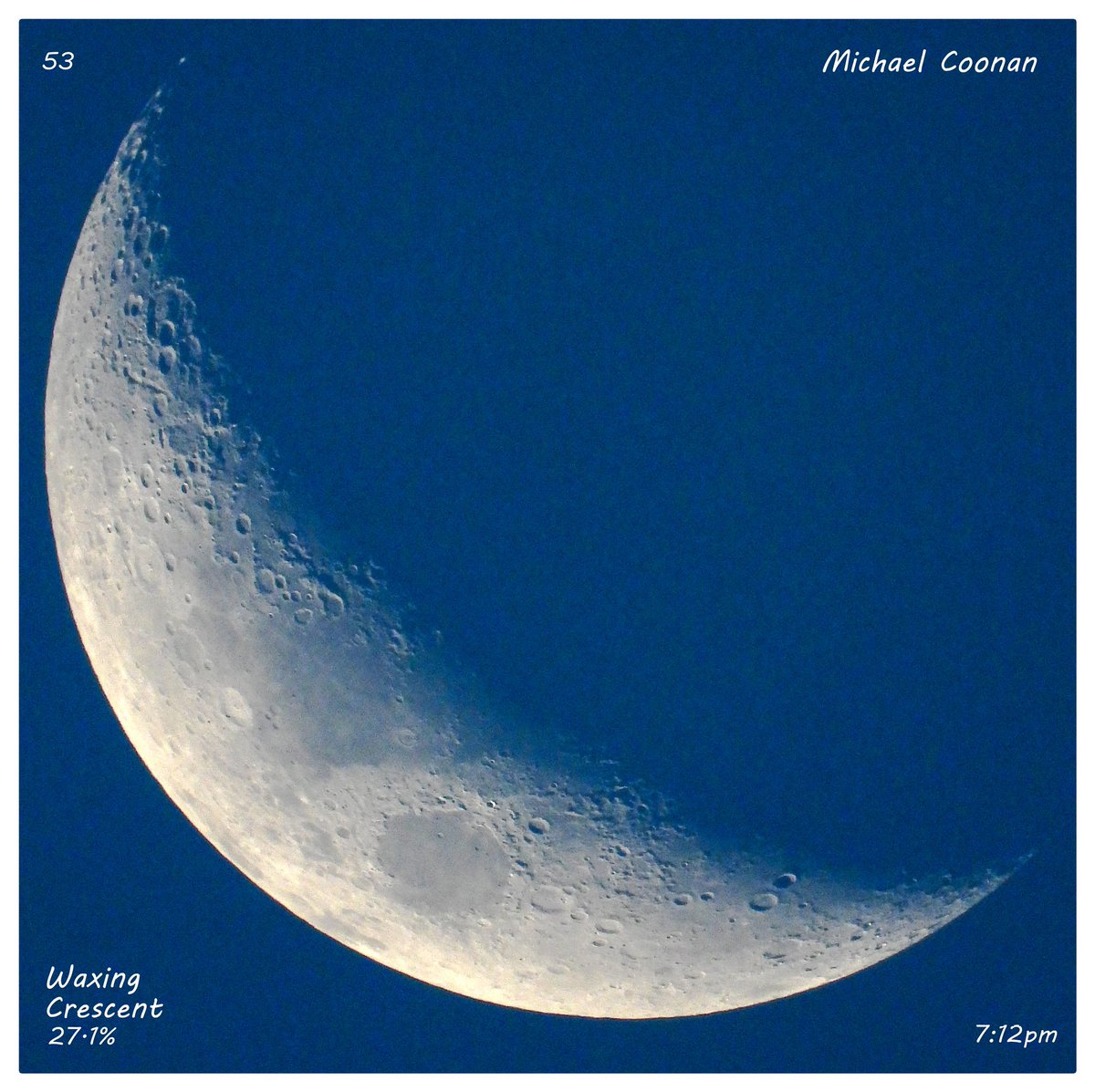 Wednesday October 21st Waxing Crescent Moon 27.1% in Wodonga Australia #StormHour #moon #luna #moonshot #Moon_awards #astrophotography #astronomy @CherScheff @KayMcCaffery1 @PicPublic @PicPoet #500pxrtg @ThePhotoHour @BonfirePictures @500pxrtg https://t.co/VBxssPNXye