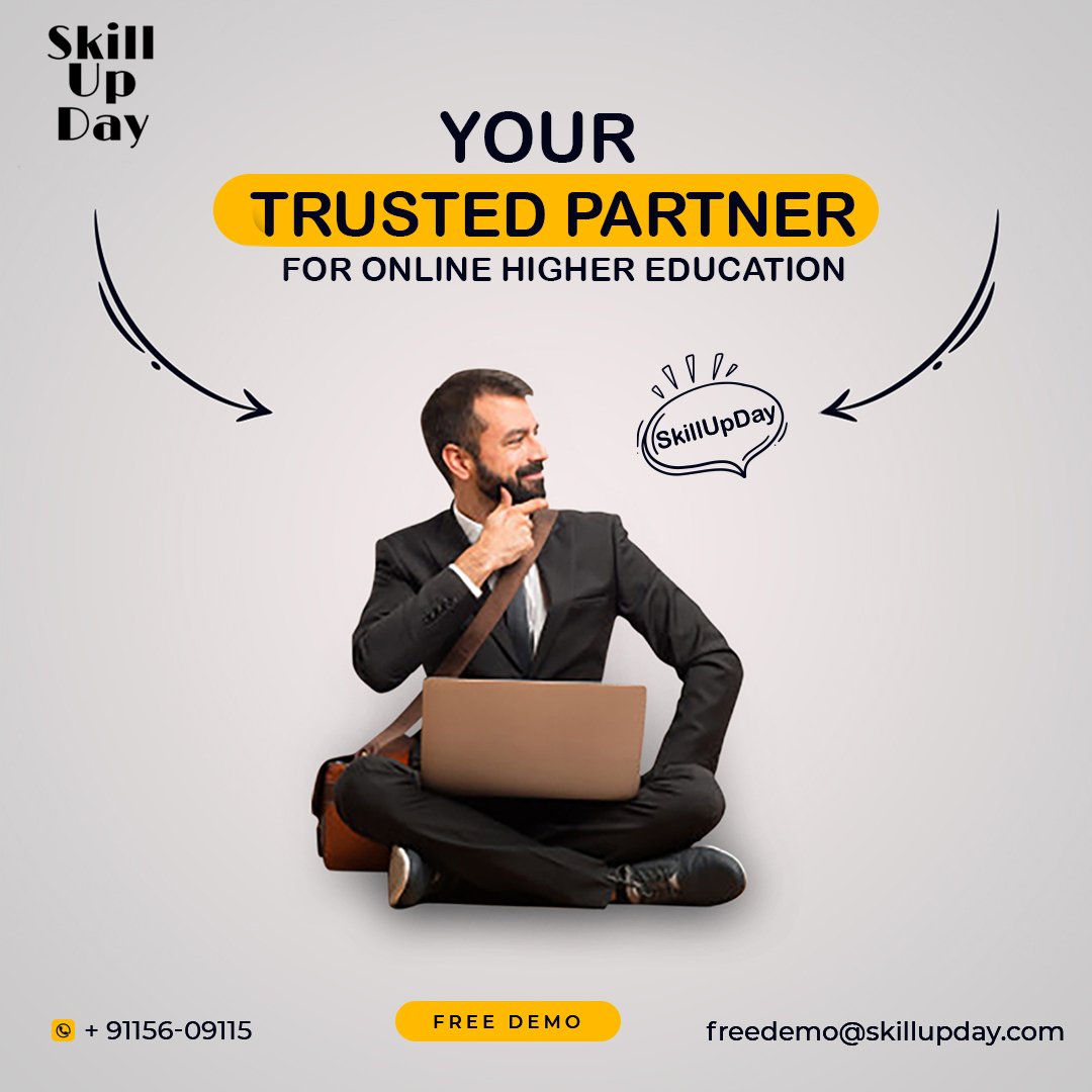 SkillUpDay's tweet photo. Skill Up Day- Your trusted partner
for online higher education

Take your career to the next level with the help of experts with real-world experience in career growth and management. 
Book your demo class at freedemo@skillupday.com or contact at +91 91156-09115 Calling+Whatsapp https://t.co/uGBA01WTAM