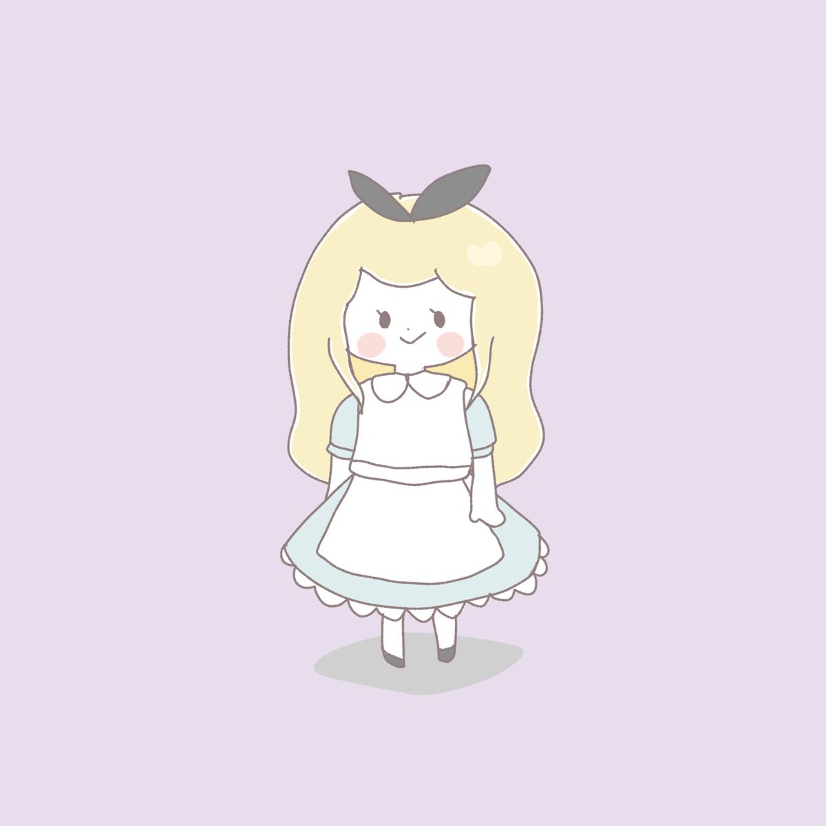 女の子のイラストも描いてみました ゆるキャラ イラスト ゆるいイラスト もちうさぎのイラスト