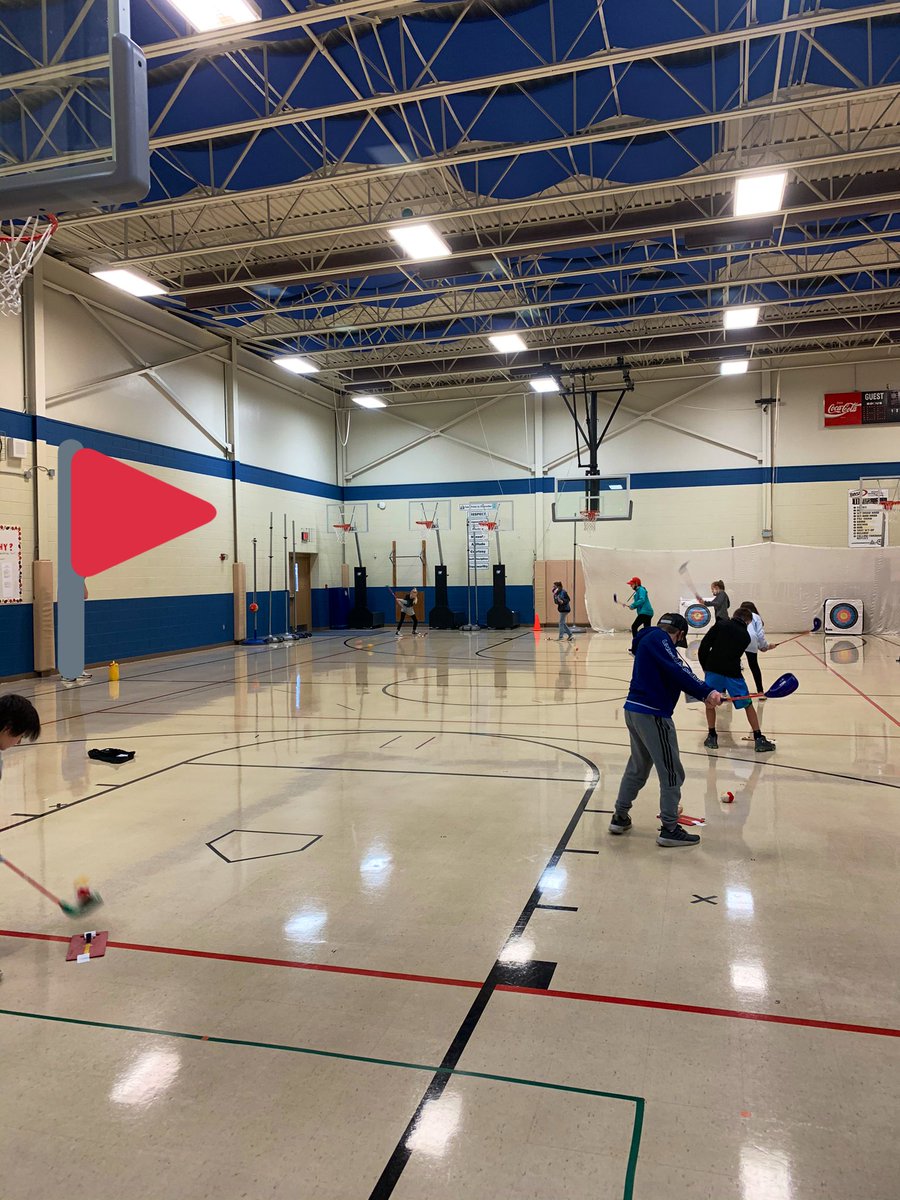 Raining outside... no problem, we’ll practice our chip shot  indoors! <a href="/WilsonsCreekInt/">Wilson's Creek</a>